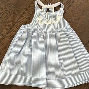 Cynthia Rowley Blue and White Striped Dress EUC